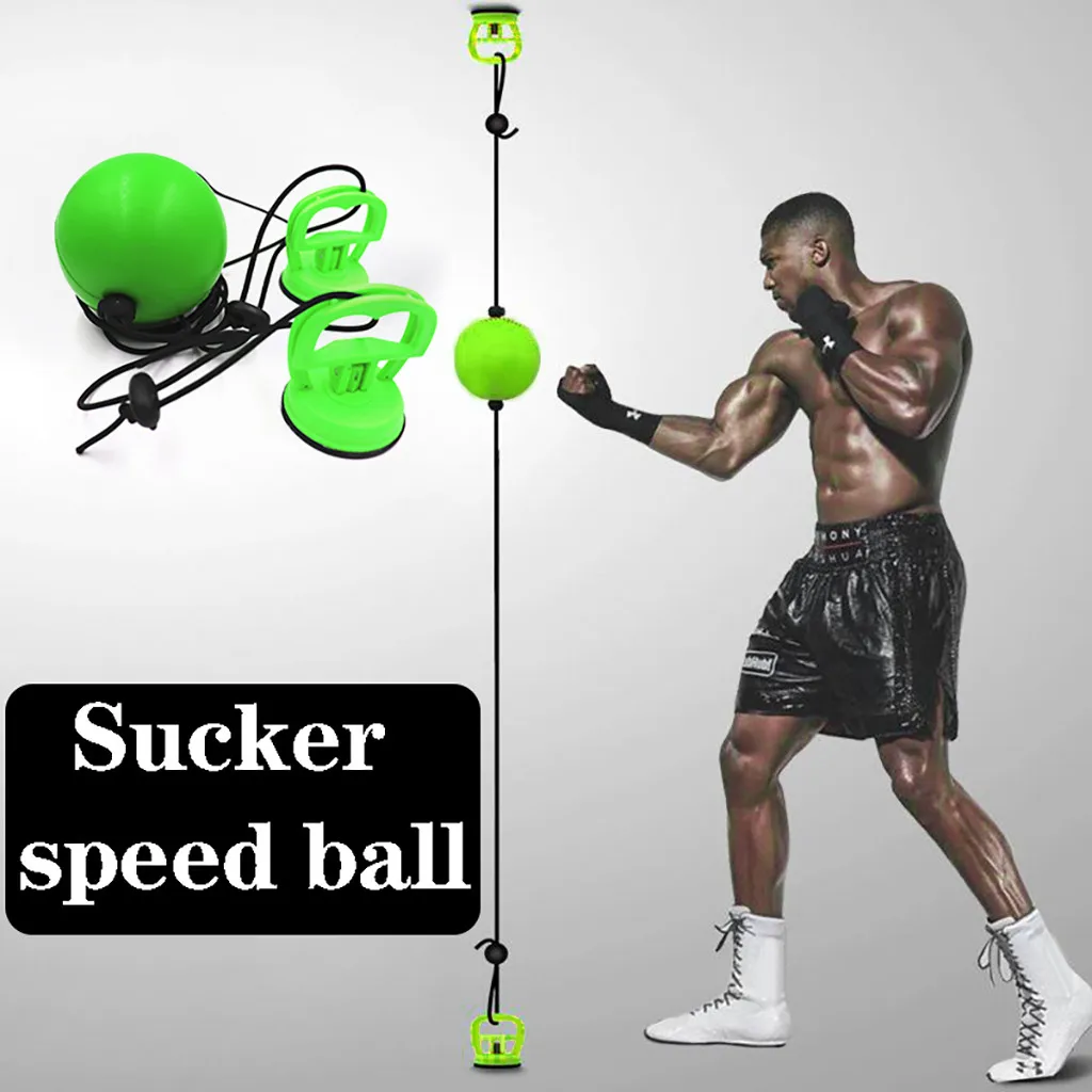 

New Indoor Punching Balls Floor To Ceiling Punching Bag Suction Cup Suspended Boxing Speed Ball Adult Fitness Training Equipment