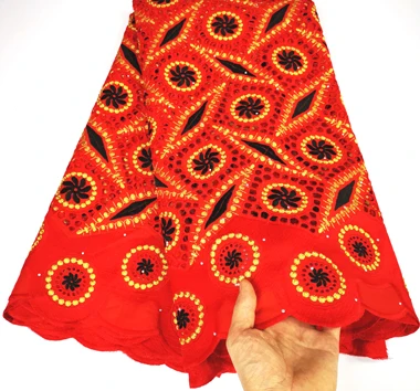 Винно-Африканская кружевная ткань из 100% хлопка новейшая швейцарская вуаль