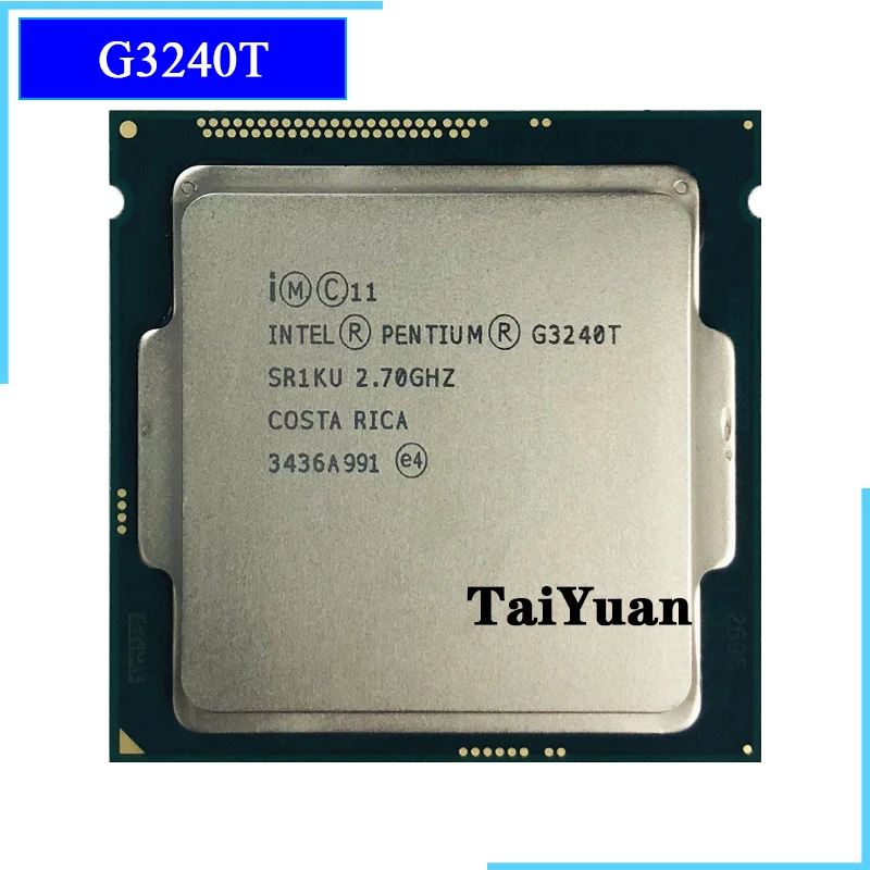 Процессор Intel Pentium G3240T 2 7 ГГц двухъядерный двухпотоковый 3 Мб 35 Вт LGA 1150 | Компьютеры