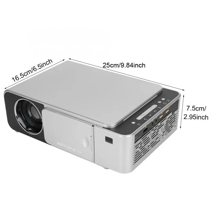 Домашний HD светодиодный проектор 720P 3500lms портативный HDMI USB с поддержкой 4K 1080p