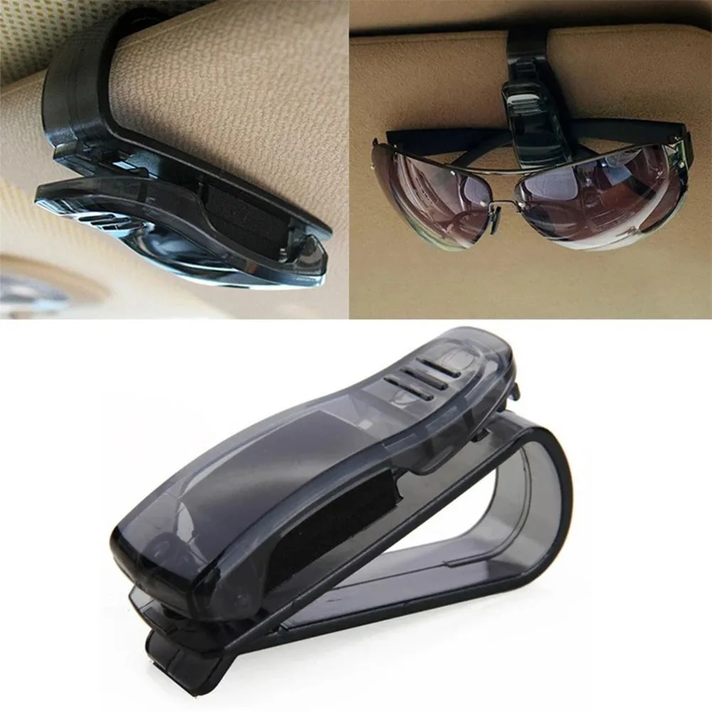 

1Pc Plastic Glasses Case Atuo Car Accessories ABS Sunglasses Eyeglasses Glasses Holder Auto Fastener Ticket Clip Car Interior