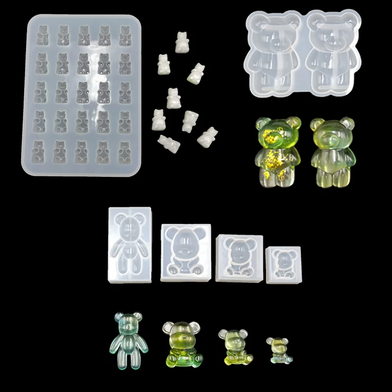 Милый медведь Силиконовые формы лапа декоративные ремесла Сделай Сам 3D Животные
