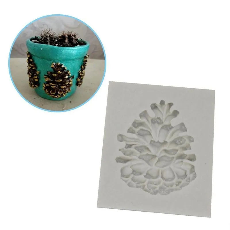 

Christmas Pine Cones Shape Cake Fondant Mold Candy Molds Decoration Baking Cake Tools Biscuits DIY Silicone Chocolate Mould O8D9