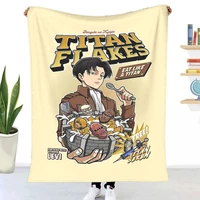 titan flakes shingeki no kyojin throw blanket sheets on the bed blanket on the sofa decorative bedspreads for children