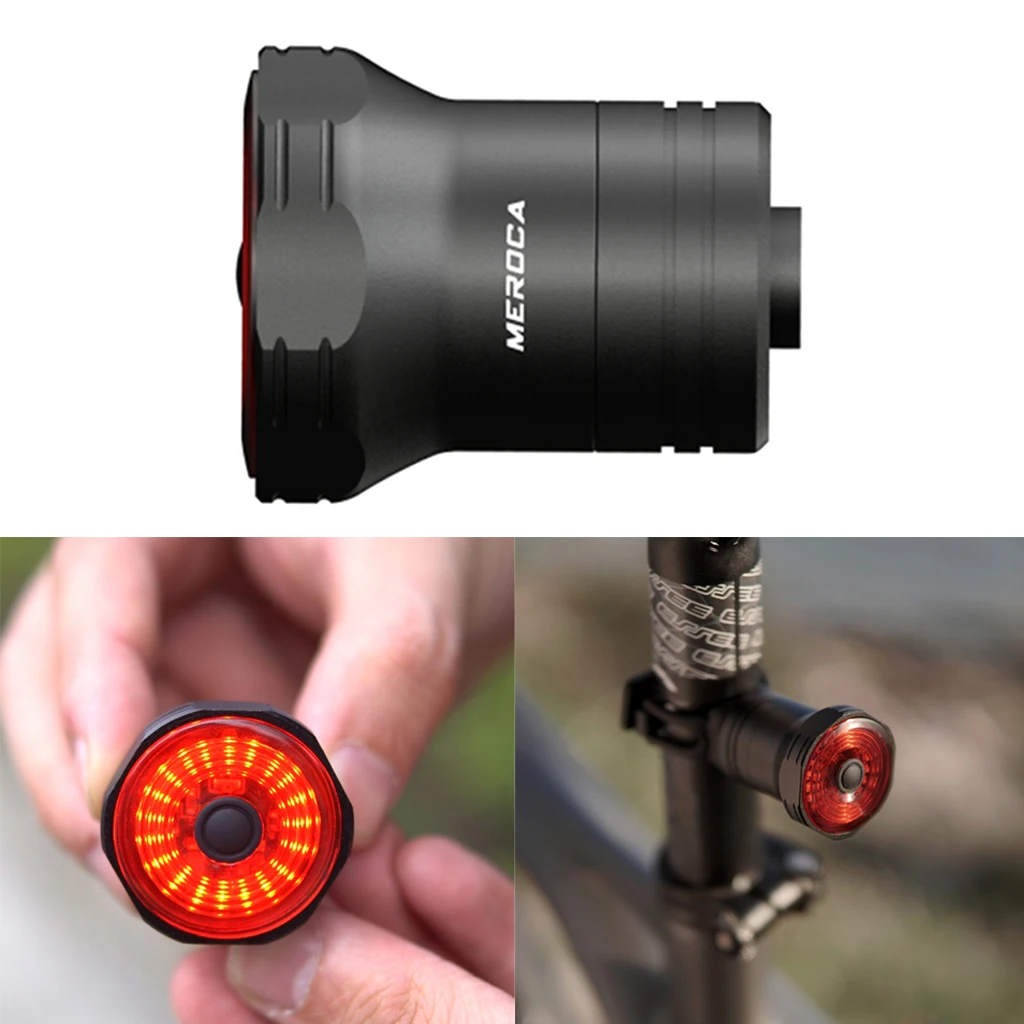 

Smart Brake Tail Light, Usb Bike Induction Rear Light, Mountain Bike Night
