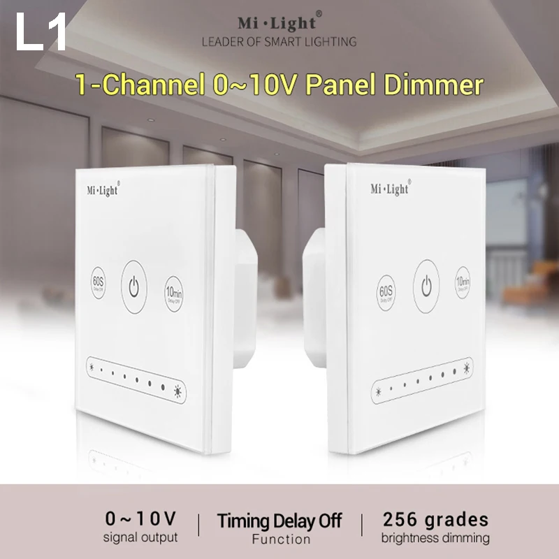 MiBOXER L1 L4 1CH 4 CH 0 ~ 10V светодиодный сенсорный Панель диммер LS4 0/1 10В дали затемняя