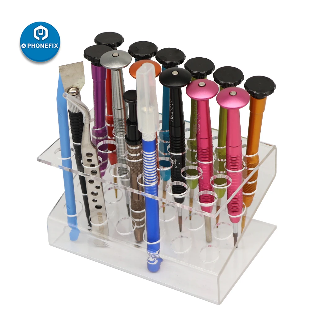 Акриловый ящик для инструментов Отвертка Ящик хранения Мобильный телефон ремонт