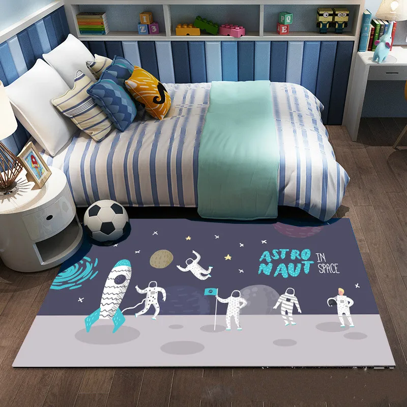 

Children's Room Bedside 3D Cartoon Carpet Cartoon Pattern Children Crawling Cartoon Carpet Anime Floor Mat Bedroom Decor
