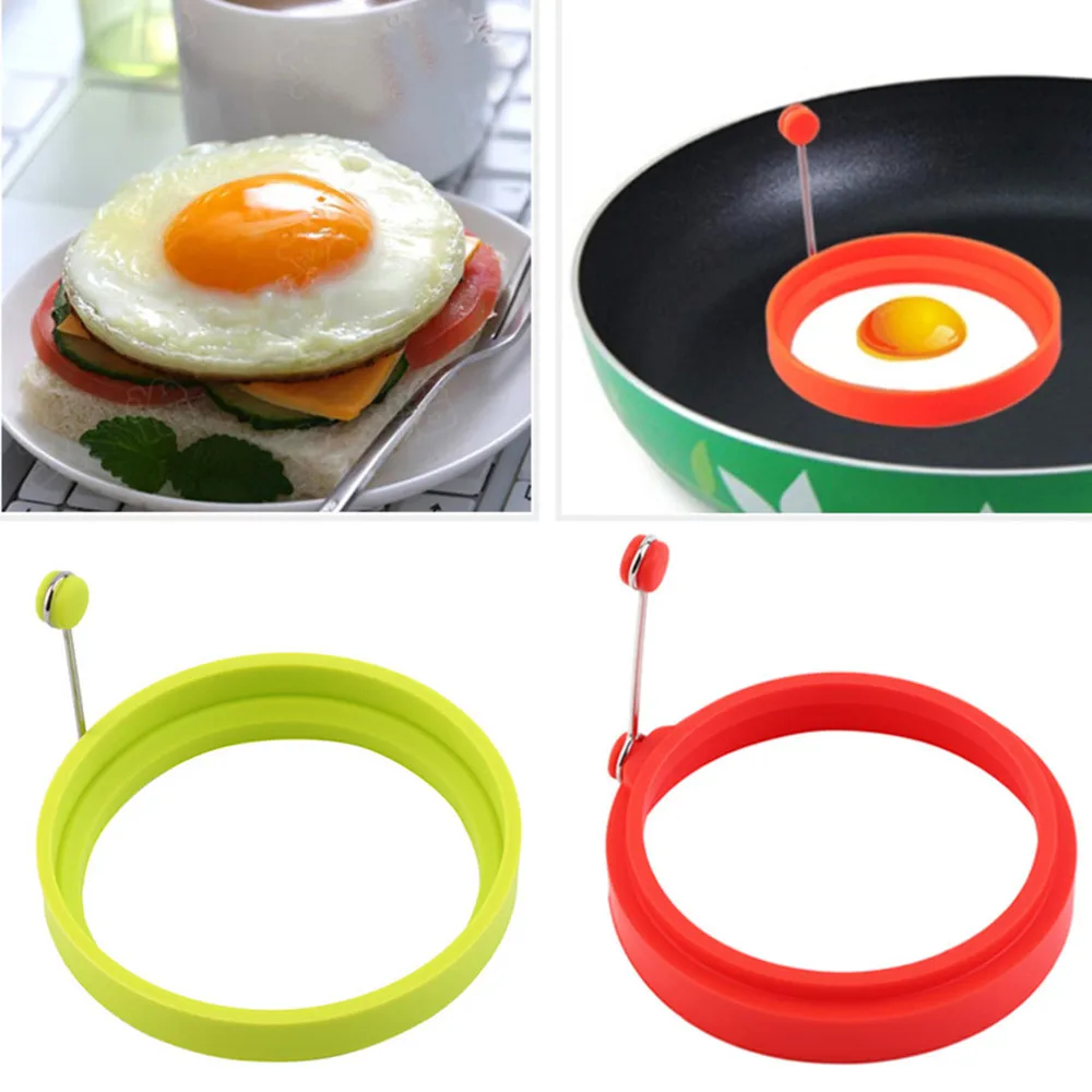 Новые силиконовые жареный яичный блин кольцо омлет форма для жарки яиц в виде