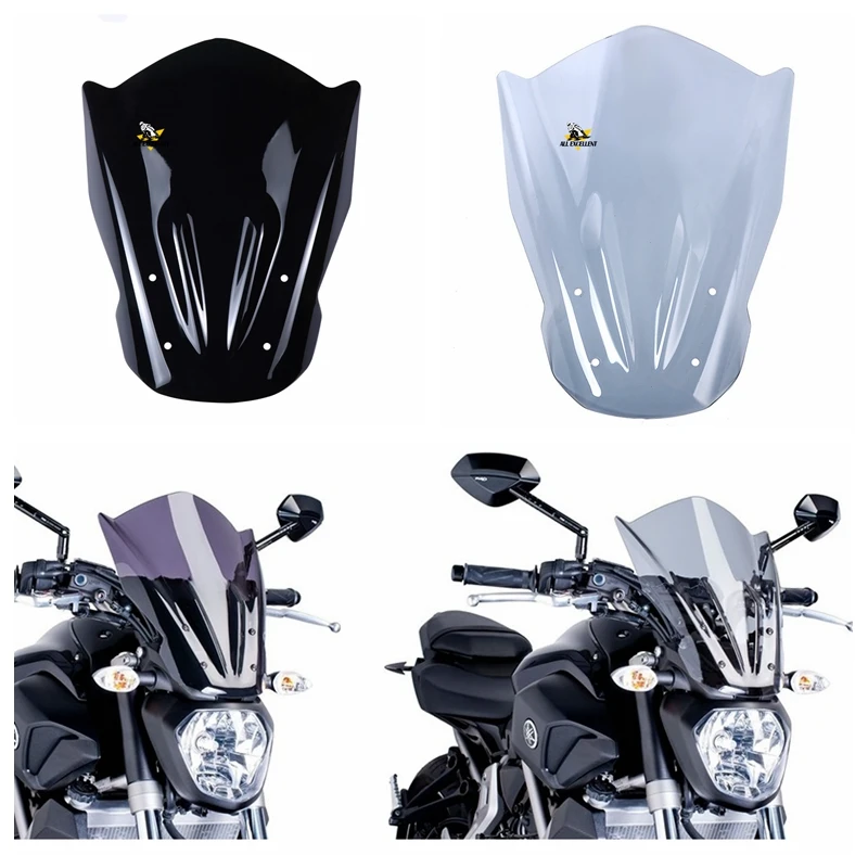 Ветровое стекло для мотоцикла Yamaha MT07 FZ07 2013-2017 2014 2015 2016 ветровое из АБС-пластика