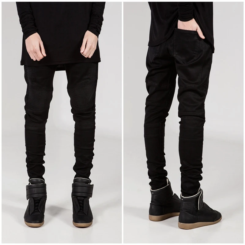 

2021SS High Quality Men's Casual Fashion Fabric Soft High Quality New Motorcycle Jeans Men's European and American Men's Jeans