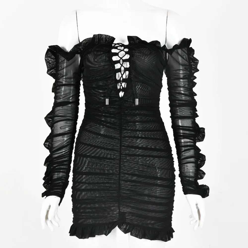 

2021 Woman Black Dress Sexy Crop Top Strapless Lace Boho Bodycon Summer Elegant Club Streetwear Female Bandage Casual