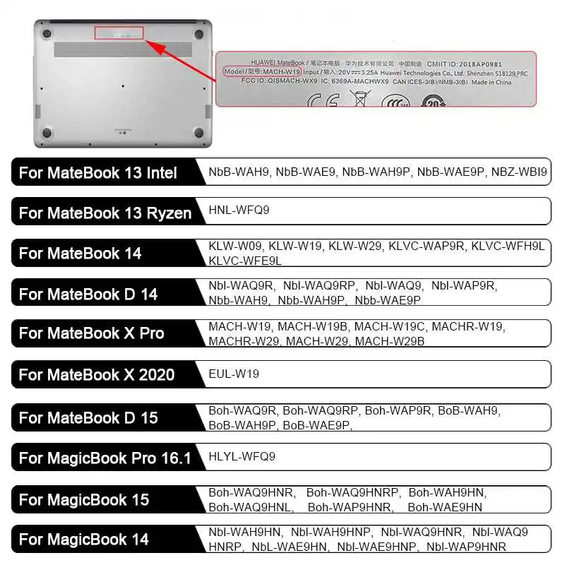 

Matte Case For Huawei MateBook 13 2021 2020 14 D D14 X Pro 15 D15 Honor MagicBook 16.1 Laptop Case Shell Cover