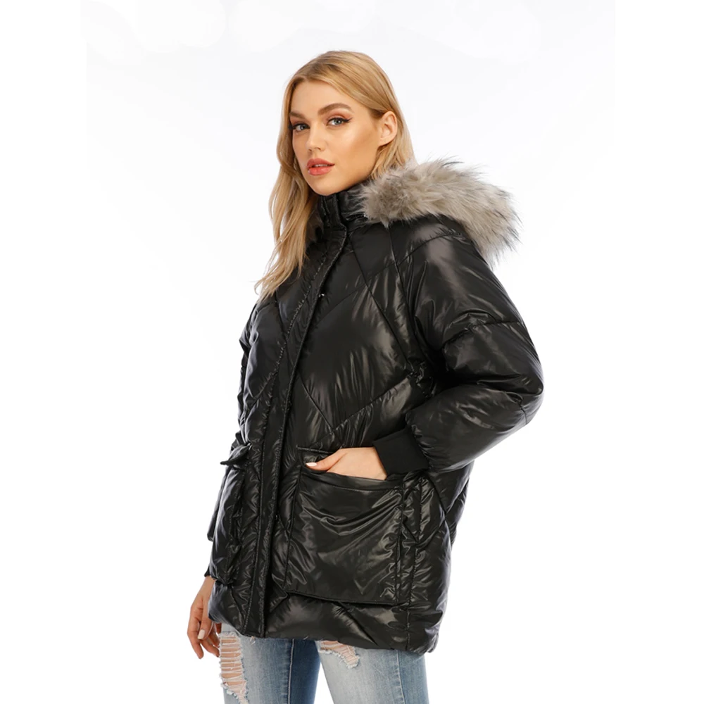 

Winter Women Coat 2020 Women's Parka Casual Outwear Military Hooded Fur Coat Down Jackets Winter Coat for Female