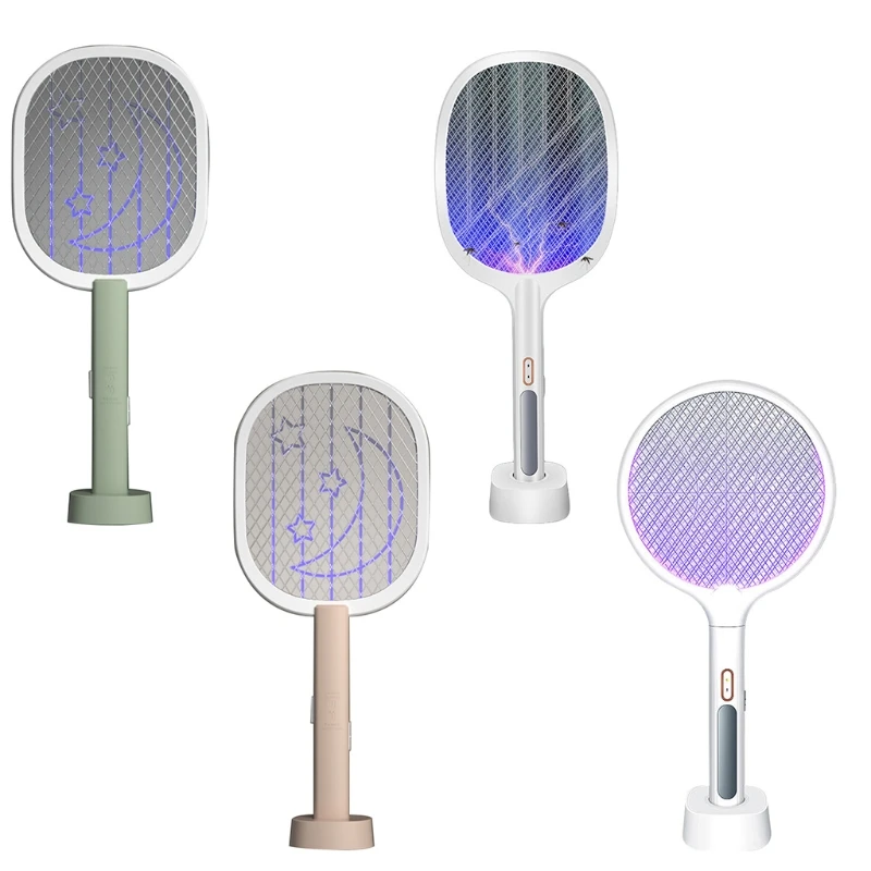 

Home Electric Fly Swatter Bug Racket USB Rechargeable Handheld Fly Zapper Insects Killer Garden Pest Bug Anti Fly Trap