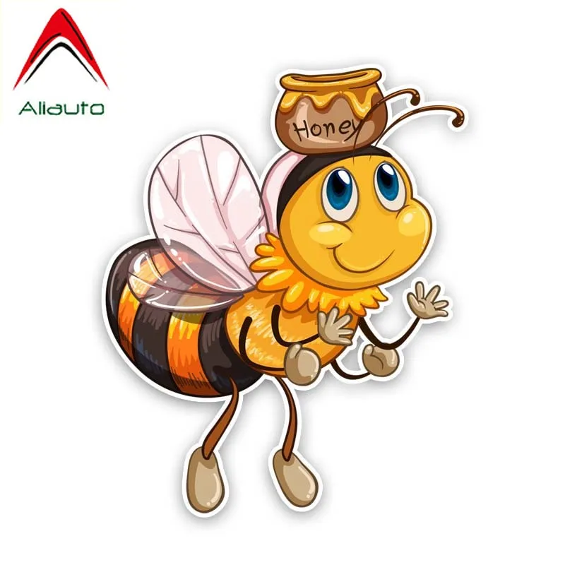 Aliauto индивидуальная Автомобильная наклейка пчелы Топ медовая банка аксессуары