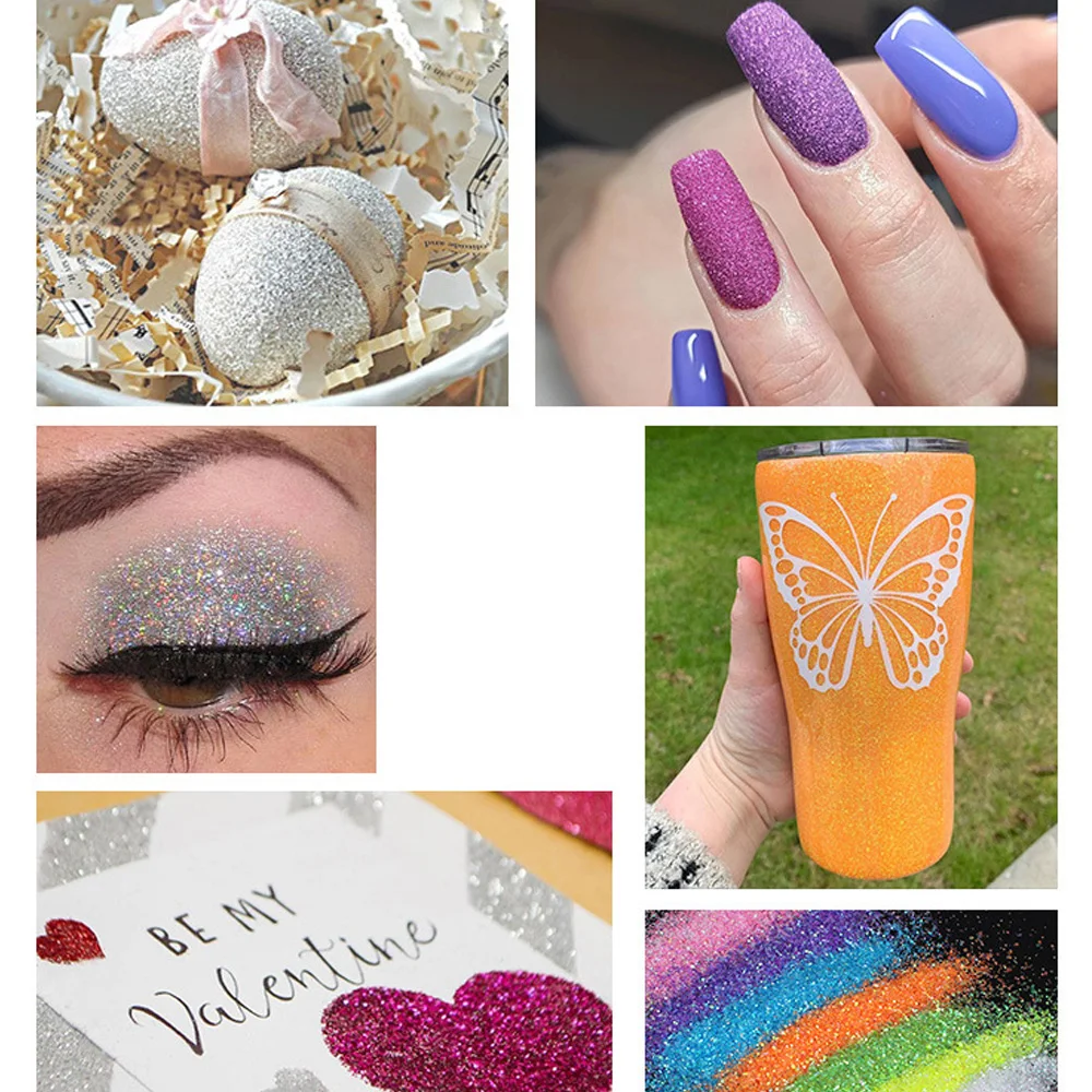 12 Цвет тела блеск акриловая пудра пыли для ногтей маникюр украшение татуировки