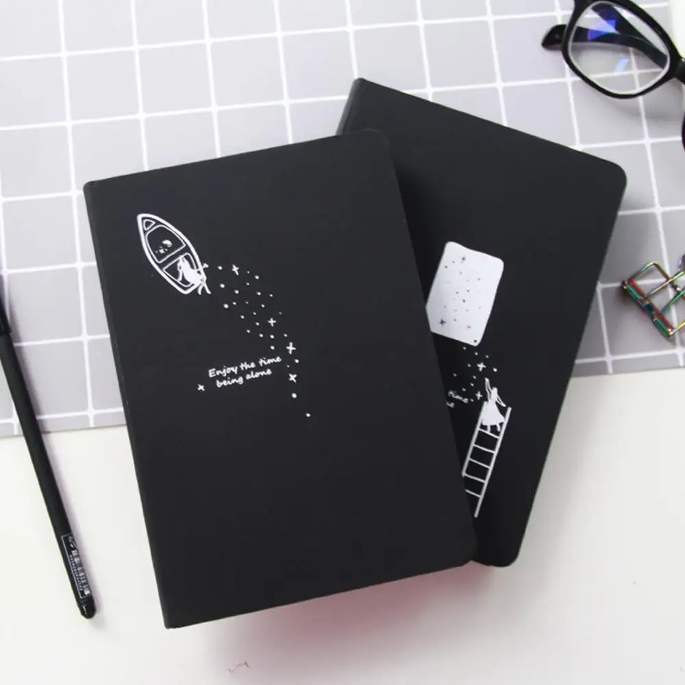 Звездное небо записная книжка с черной бумагой планировщик Альбом Дневник Книга
