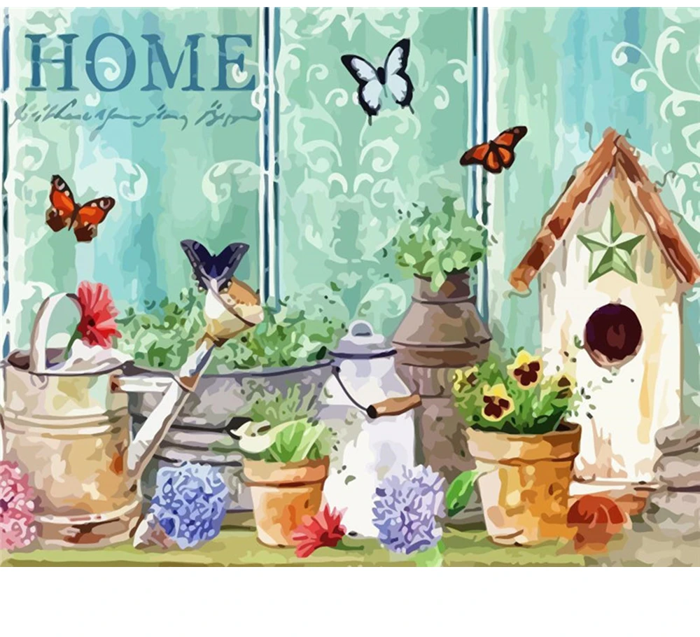 

CraftArtGo картина по номерам Цветок Картина на холсте Ручная роспись подарок картина по номерам водопад комплекты, украшение для дома