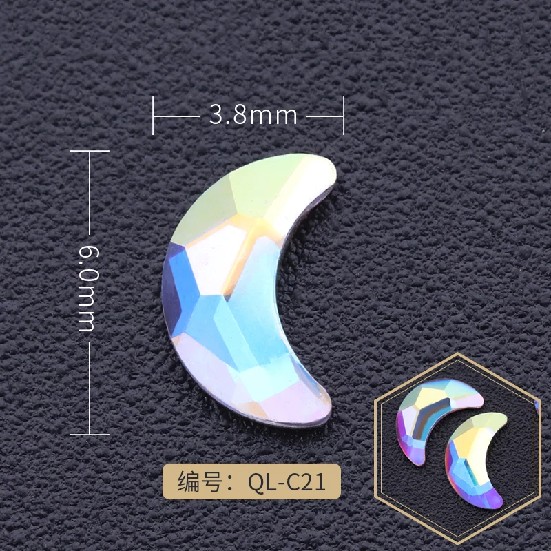 24 узора 3D горный хрусталь прозрачный кристалл смешанные формы полупрозрачные