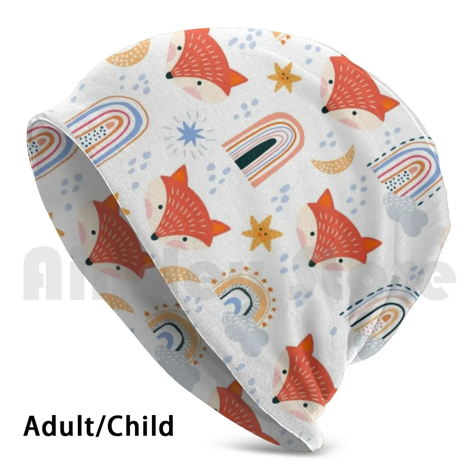 

Шапка-бини вязаная в стиле хип-хоп