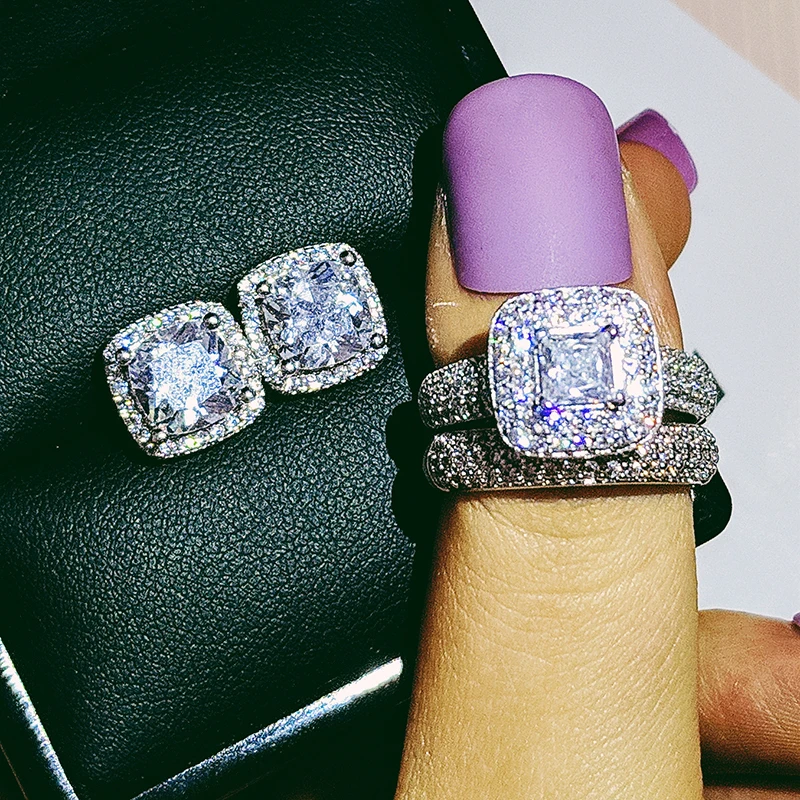 2 шт./упаковка серьги-гвоздики в виде кольца | Украшения и аксессуары