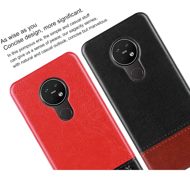 Роскошные Чехлы Imak Ruiyi для Nokia 7 2 чехол 6 тонкая задняя крышка телефона Жесткий