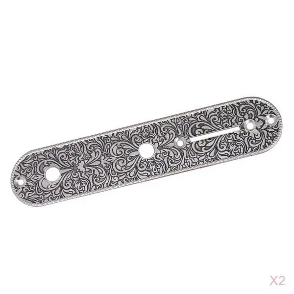 

2 x Electric Guitar Control Plate fo caster TL Replacementsr,Silver