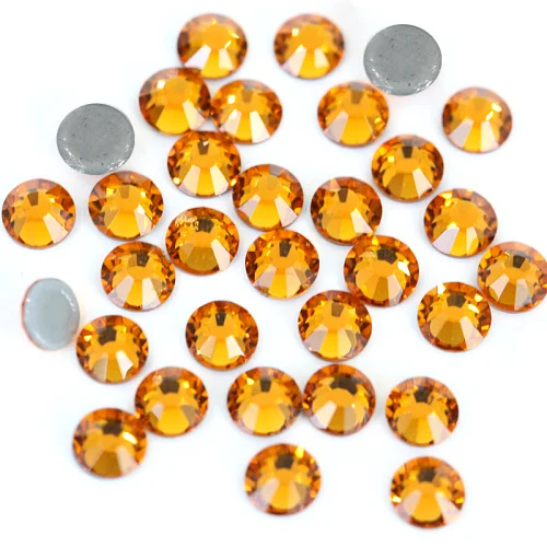 Topaz AAAAA лучшее качество стразы исправление стразы Красочные железные стразы на стекло стразы горячей фиксации стразы свадебное платье Y0577 - Цвет: Topaz