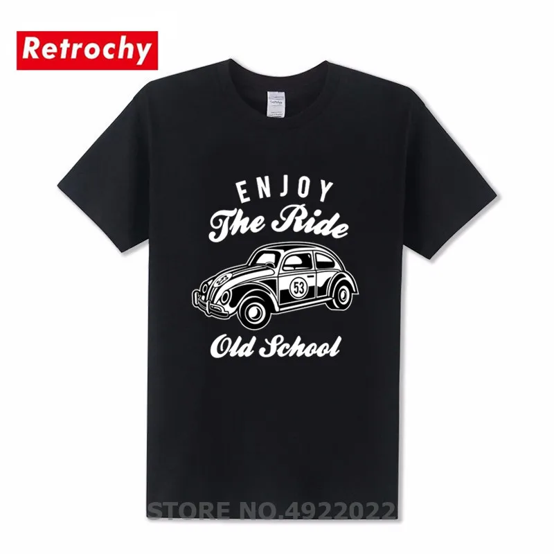 Футболка Herbie 53 Мужская классическая модная тенниска с надписью Enjoy The Ride крутая
