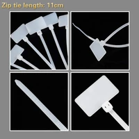 50100pcs nylon cable ties easy mark plastic tag markers self locking zip network loop wire straps label muti purpose