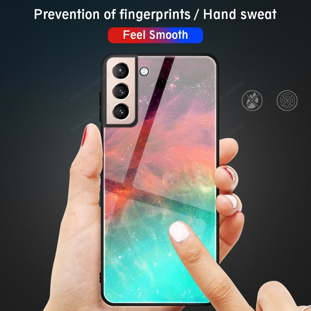 Color Case For Samsung Galaxy S22 S21 Plus S23 Ultra Case For Samsung Galaxy S23 Plus S 23 Ultra Glass Case A52S M52 a52 Cover