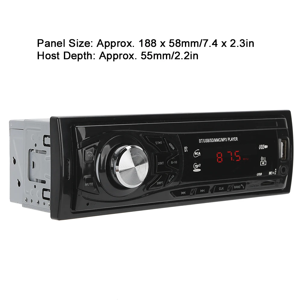 12V автомобильный Bluetooth-совместимый MP3 FM радио AUX Карта памяти U диск плеер