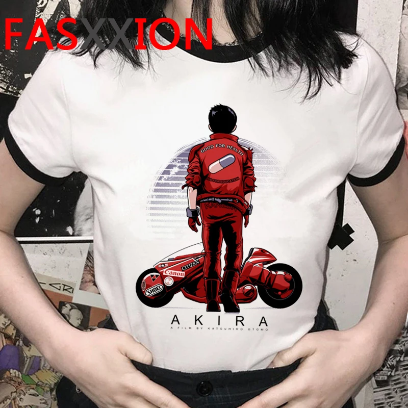 Футболка мужская с аниме Акира в стиле хип-хоп крутая смешная мультяшная рубашка