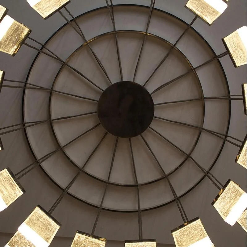 Изготовленная на заказ современная светодиодная хрустальная люстра