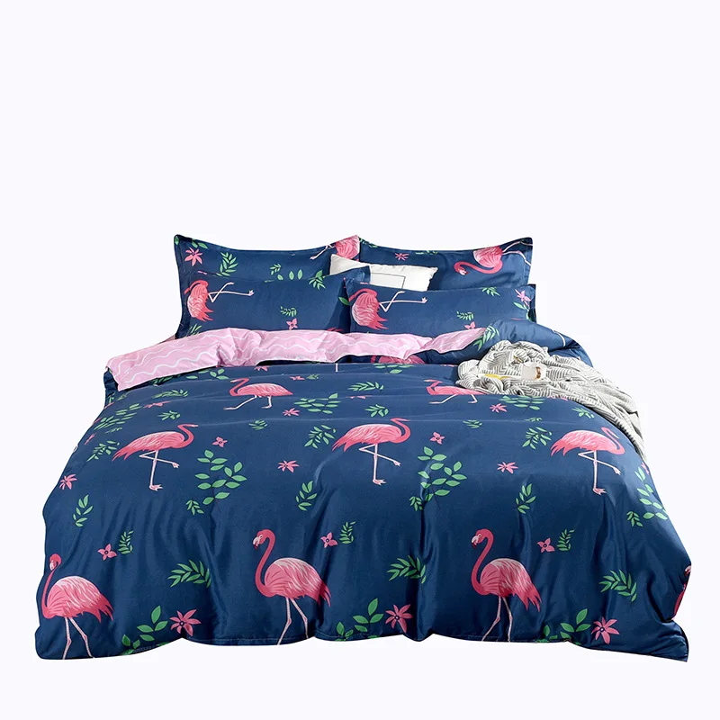 

4-piece Set of Sanded Quilt Cover for Student Dormitory