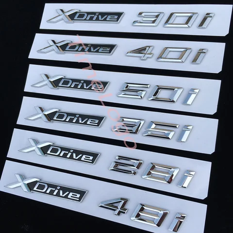 Наклейка XDrive 20i 25i 28i 30i 35i 40i 45i 48i 50i для BMW X3 X4 X5 X6 X7, 1 шт.