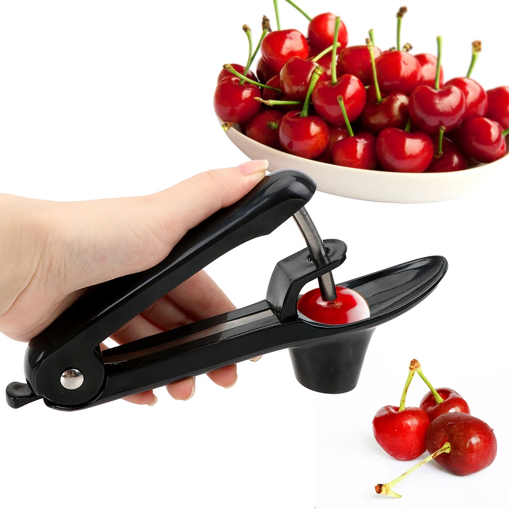 

7.8inch Cherry Fruit Kitchen Pitter Remover Olive Core Corer Remove Pit Tool Seed Gadget Stoner