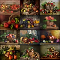 chenistory 60x75cm frame picture by number fruits still life picture by numbers acrylic paint on canvas home decors artcraft diy