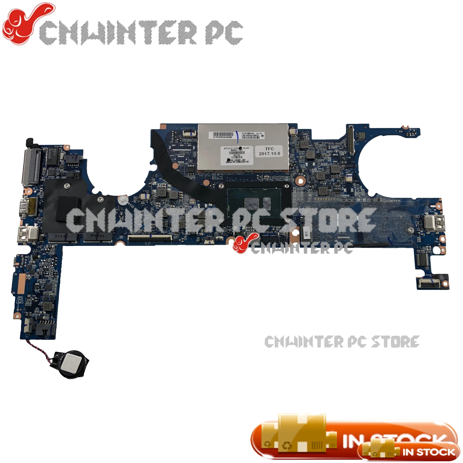 

NOKOTION 844416-601 844416-501 DA0Y0FMBAJ1 For HP Elitebook 1040 G3 I5-6300u 16G RAM Laptop Motherboard