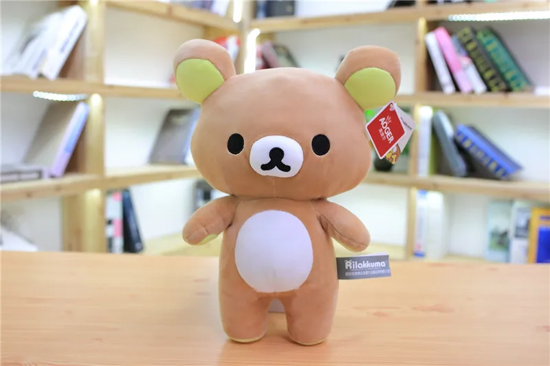 1 шт. 10/28 см Высокое качество rilakkuma плюшевый медведь японский ТВ персонажами мягкая игрушка; медведь супер мягкие игрушки для детей, подарок девочке подарок на год