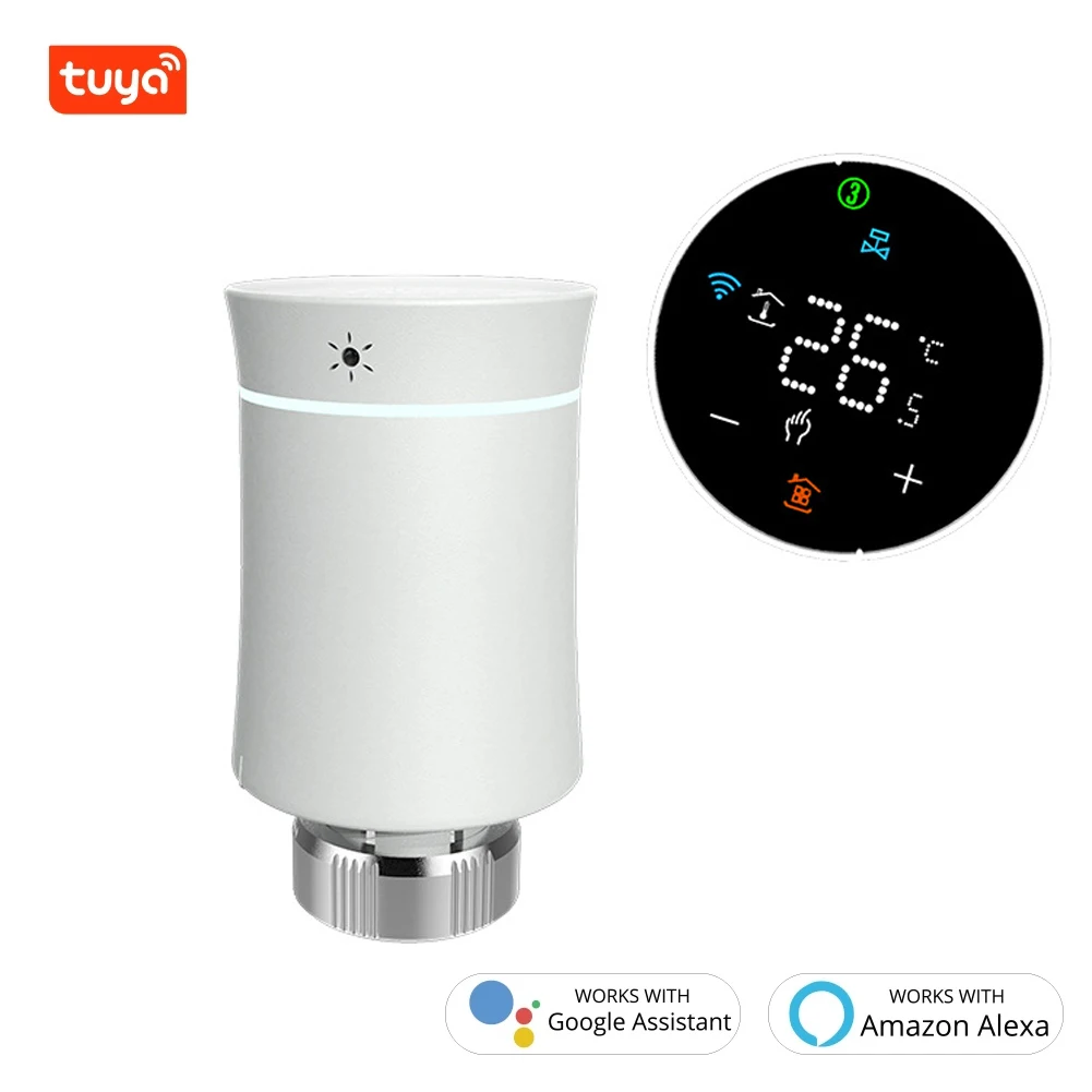 Новый привод радиатора ZigBee Smart программируемый термостатический клапан