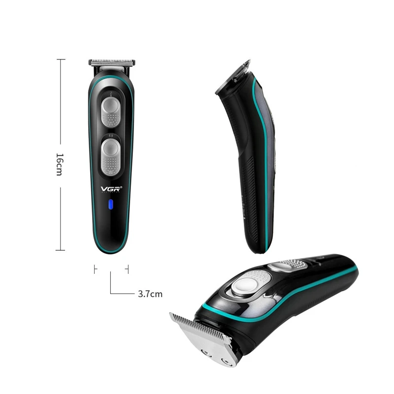 

VGR V-055 Rechargeable Hair Trimmer Waterproof Wireless Electric Shavers Beard Hair Clipper Trimmer Tool