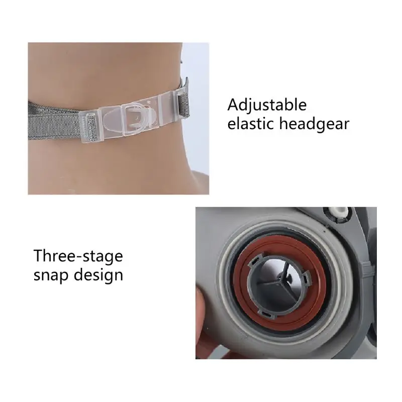 Картридж с фильтром из активированного угля на половину лица Пылезащитная