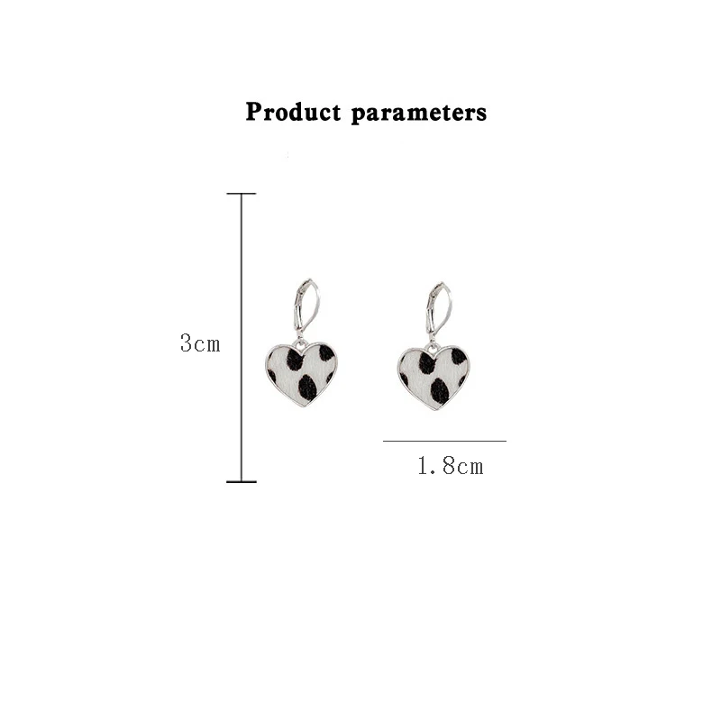 

Hot Trendy Cute Leopard Heart Earrings Fashion Jewelry Earrings Dangle Earrings For Women Brincos Statement Earrings Chic Gifts
