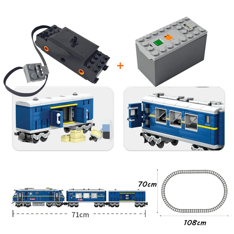 

New KAZI City Train Power Function Building Block high-tech Bricks DIY Tech Toys For Children Compatible All Brands Rail Trein