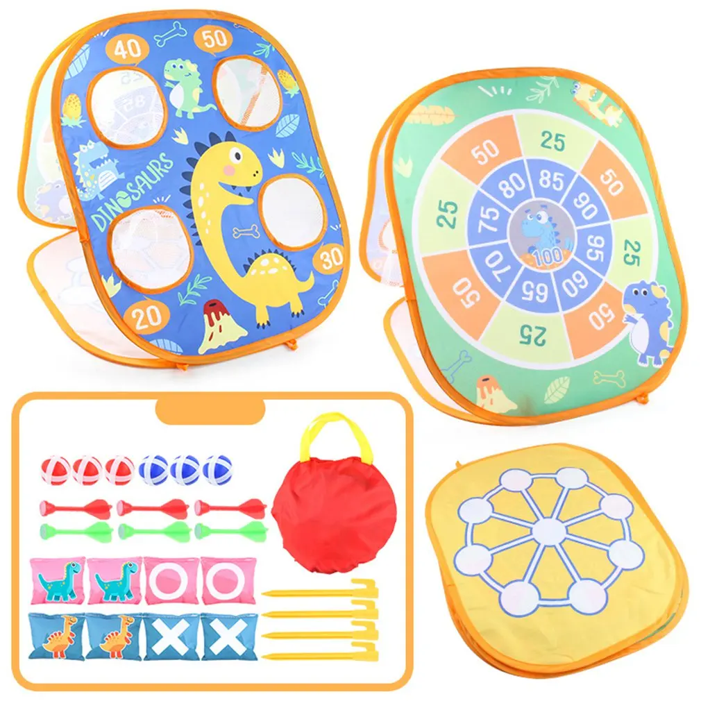 

Children Throwing Sandbag Board Parent-child Outdoor Interactive Game Throwing Dart Sticking Target Three-in-one Game