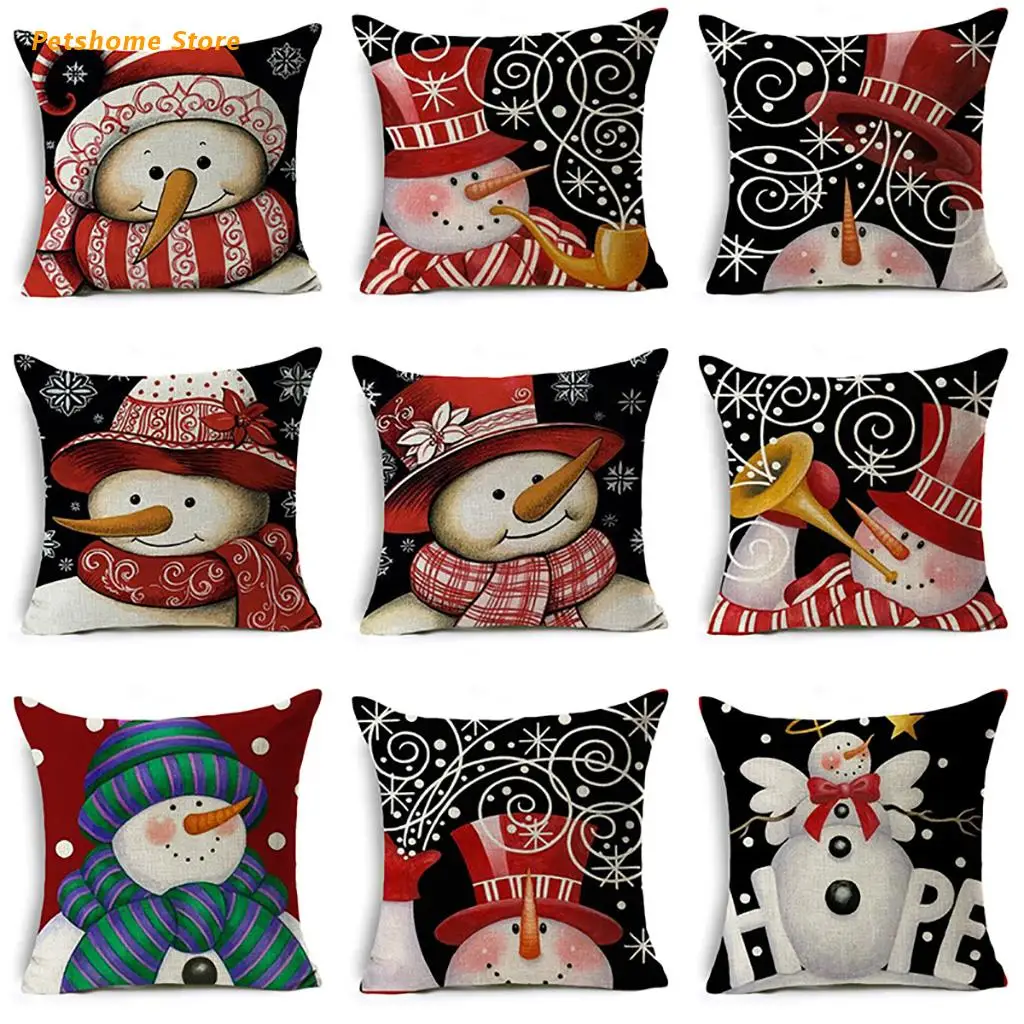 

LX9C Christmas Pillow Cover 18 x 18 Inches Cover Case Pillow Square Pillowcase