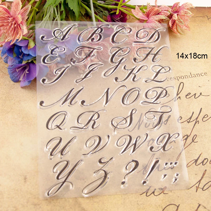 Английский алфавит прозрачные штампы новинка 2019 скрапбукинг резиновые