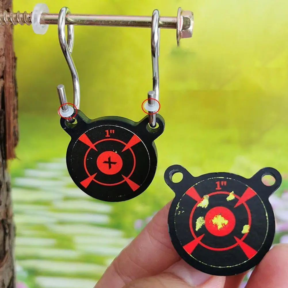 

1pc Target Practice Target Fluorescent Splash Sticker Plate Tactical Shooting Training Paintball Bullseye Hunting Outdoor T Y4f9